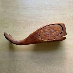 Wooden Whale Box